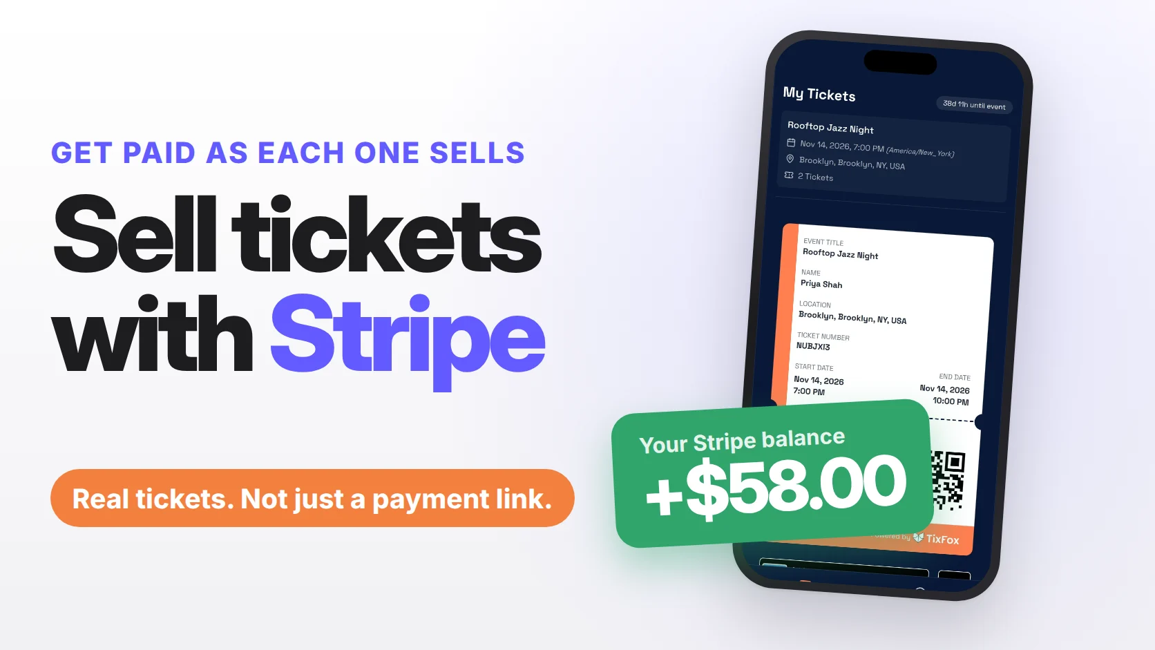 How to Sell Tickets With Stripe (Connect Once, Get Paid as You Sell)