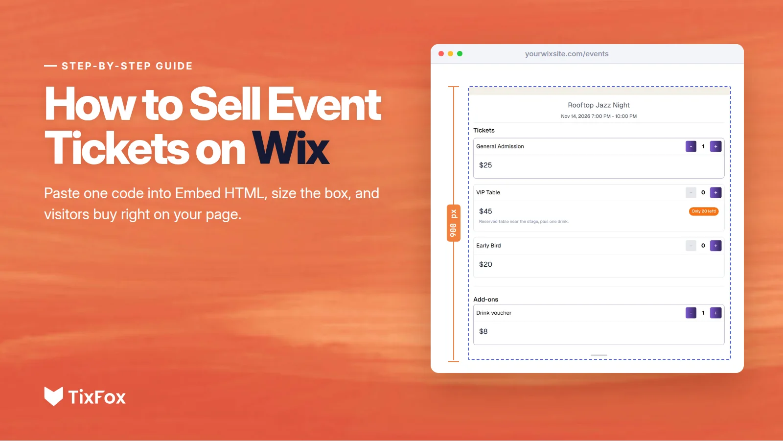 How to Sell Event Tickets on Wix: Step by Step (2026)